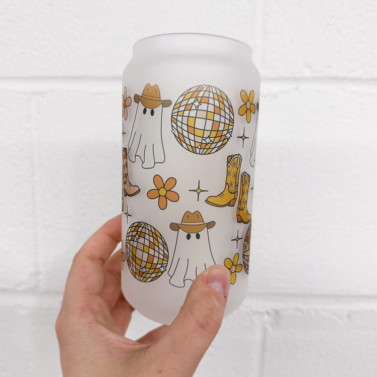 Disco Ghosts Can Glass - 18oz