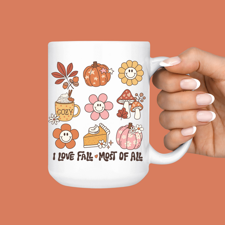 I Love Fall Most Of All Mug