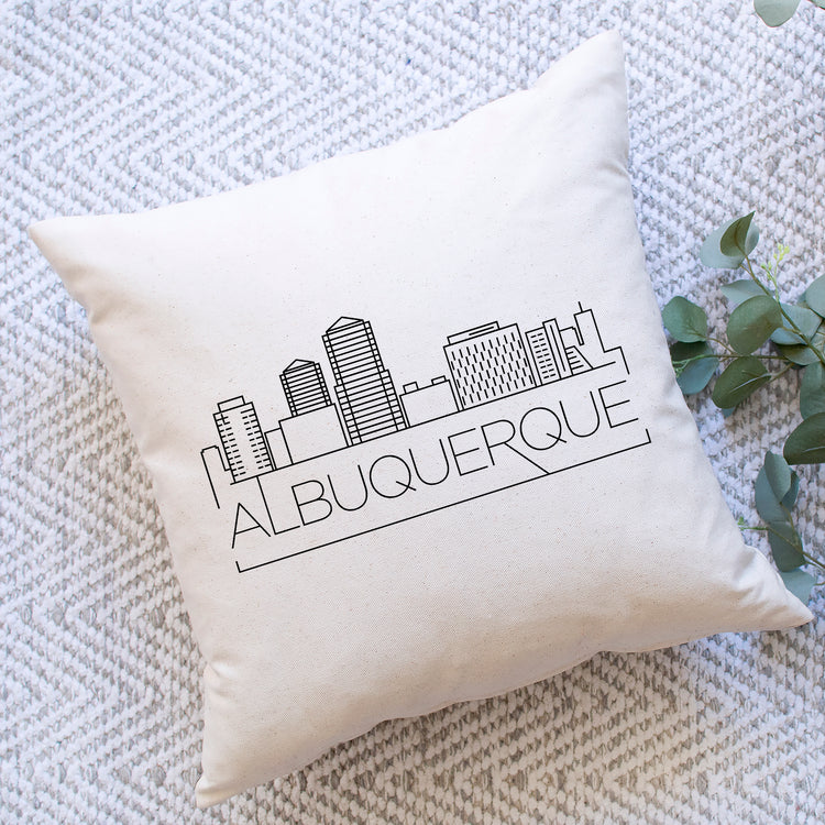 Albuquerque Skyline Pillow Cover