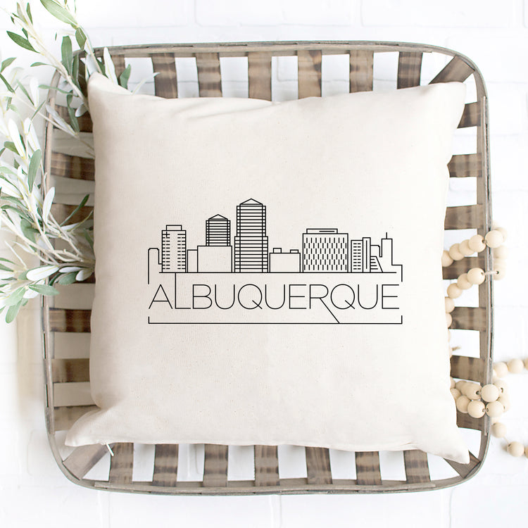 Albuquerque Skyline Pillow Cover