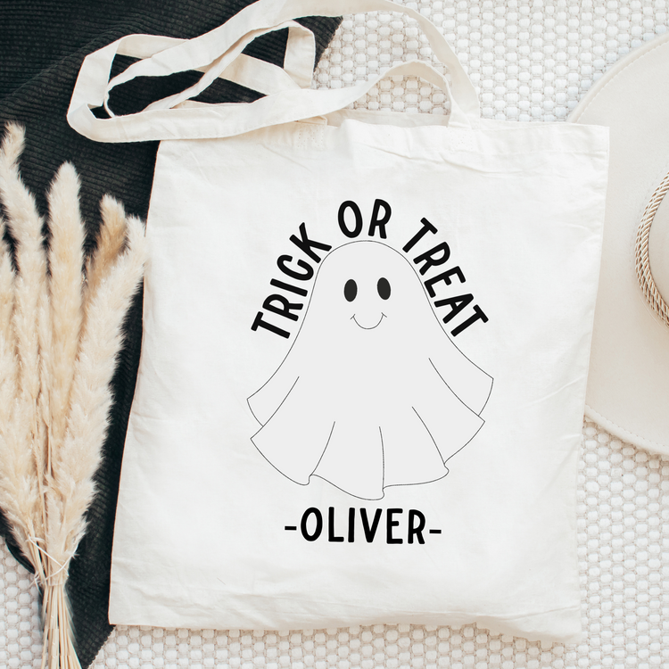 Ghost Custom Halloween Trick-or-treat Tote Bag