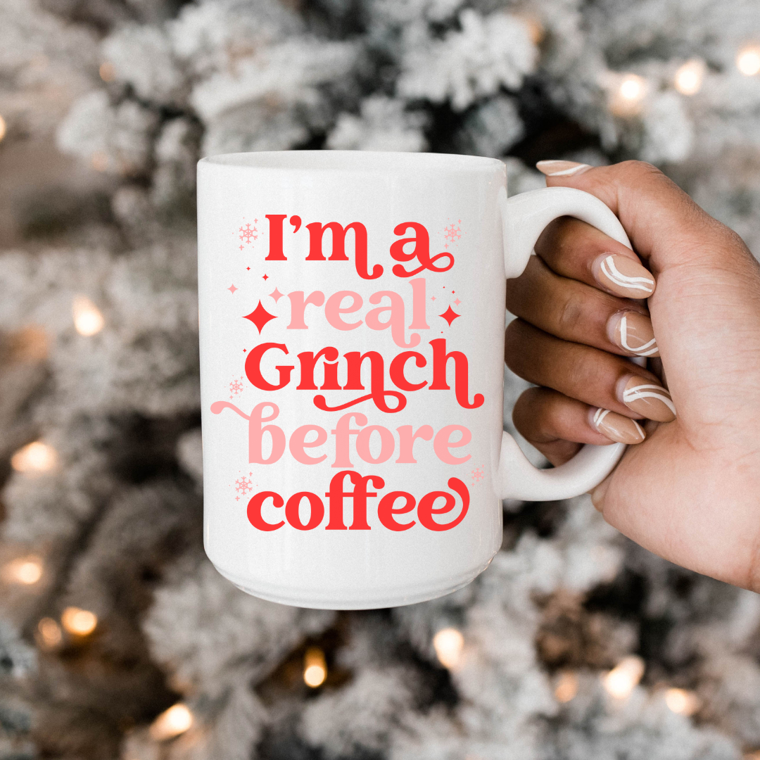 The Grinch Ceramic Mug 15 Oz, Holiday Mugs, the Grinch Mugs