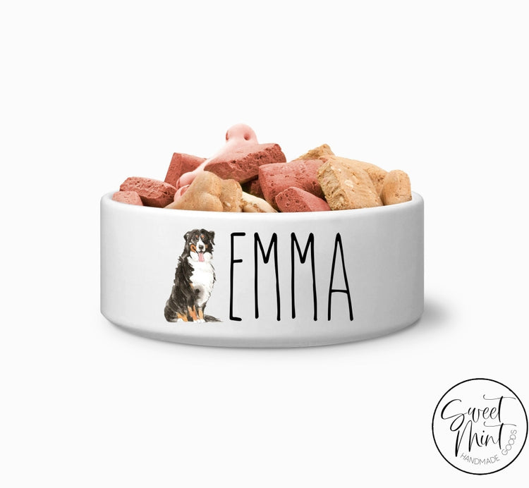 Bernese Mountain Dog Custom Bowl Pet