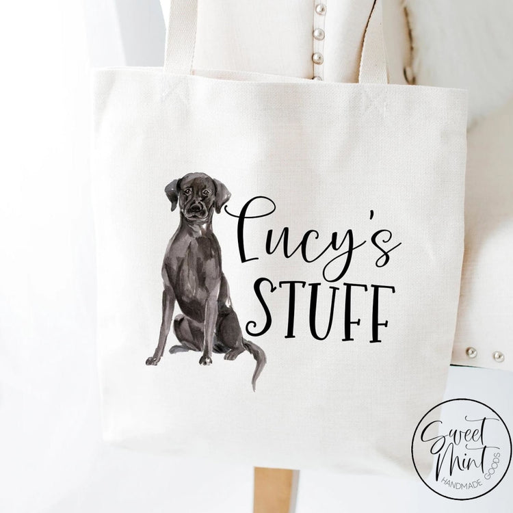 Black Lab Tote Bag