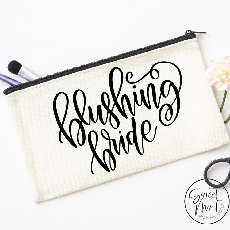 Blushing Bride Cosmetic Bag - Makeup Gift For