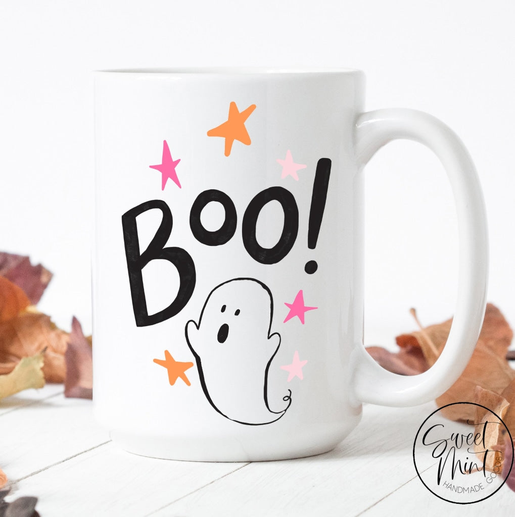 Buy Halloween Ceramic Mug | Purple Ghost Boo! Mug | Handmade Ceramic Mug