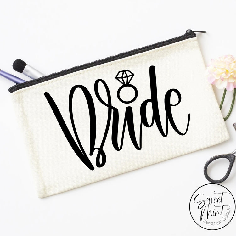 Bride Cosmetic Bag - Makeup Gift For