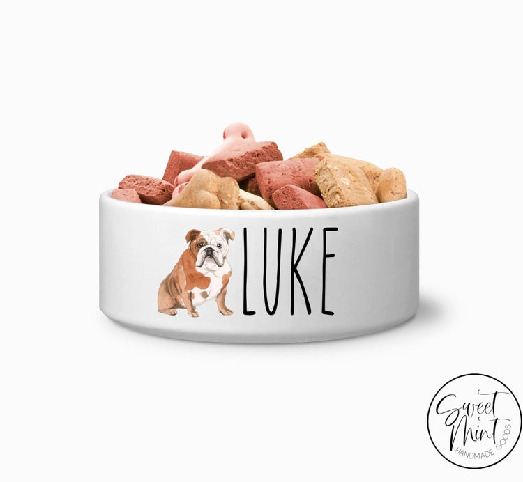Bulldog Custom Dog Bowl Pet