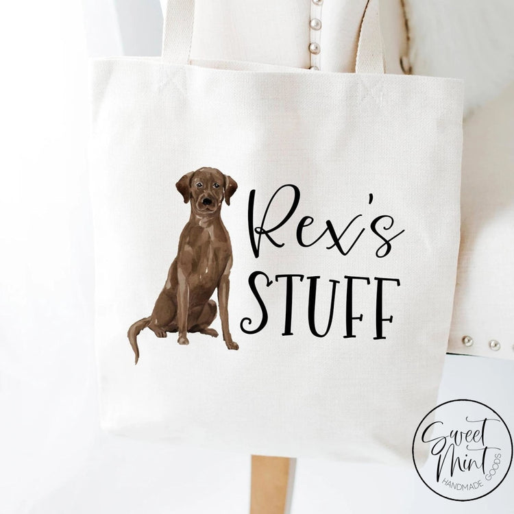 Chocolate Lab Tote Bag