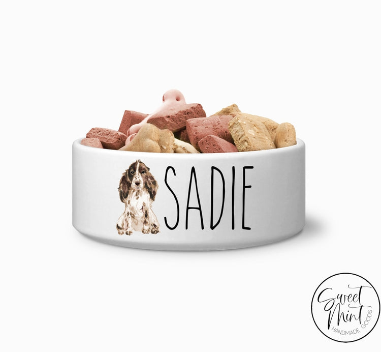 Cocker Spaniel Custom Dog Bowl Pet