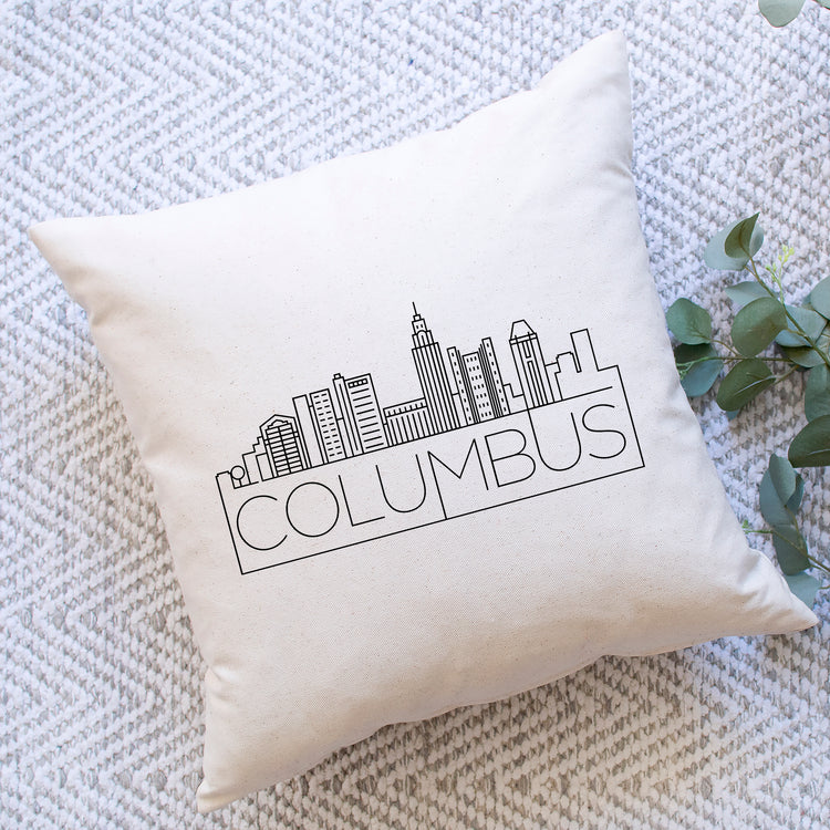 Columbus Skyline Pillow Cover