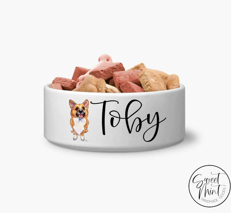 Corgi Custom Dog Bowl Pet