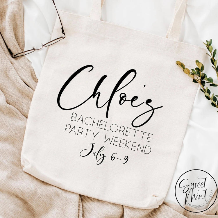 Custom Bachelorette Party Tote Bag