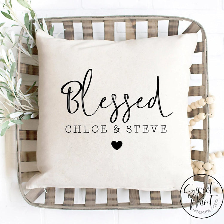 Custom Blessed Pillow Cover - 16X16
