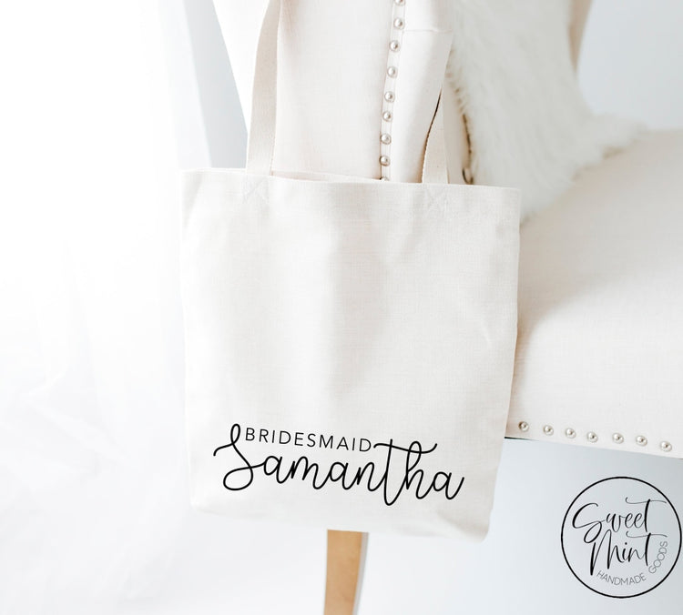 Custom Bridesmaid Bag Tote