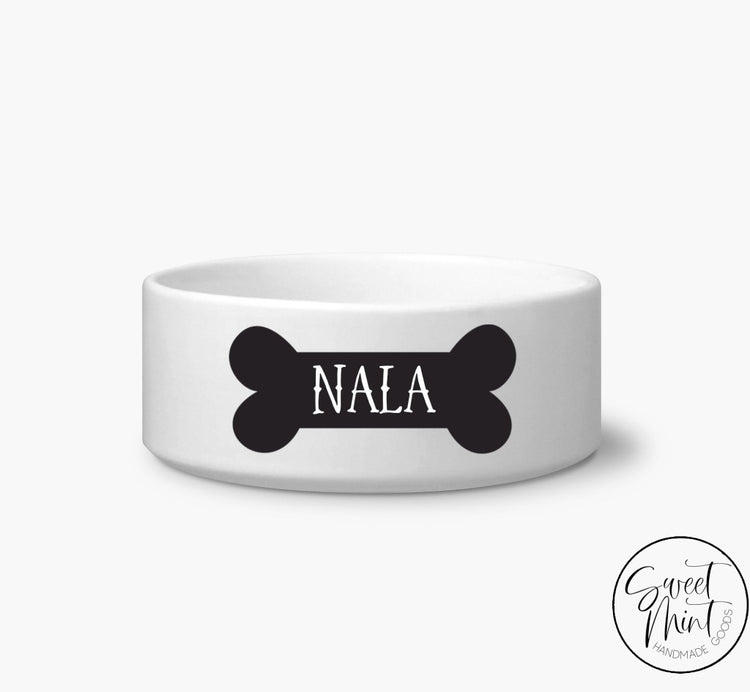 Custom Dog Bone Pet Bowl- Personalized / Cat Bowl