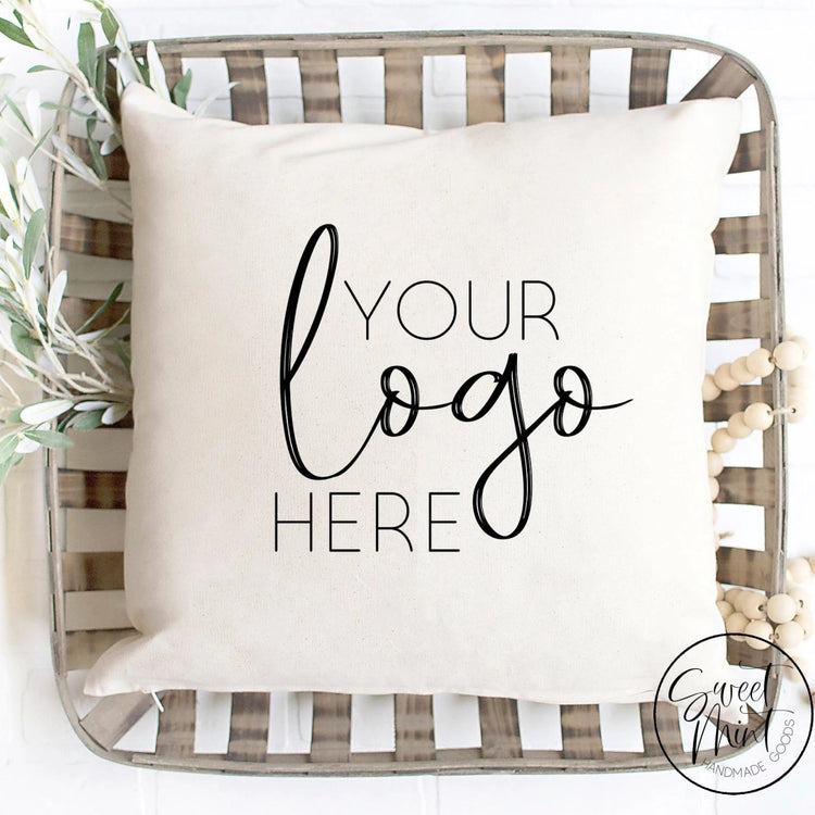 Custom Logo Pillow Cover - 16X16