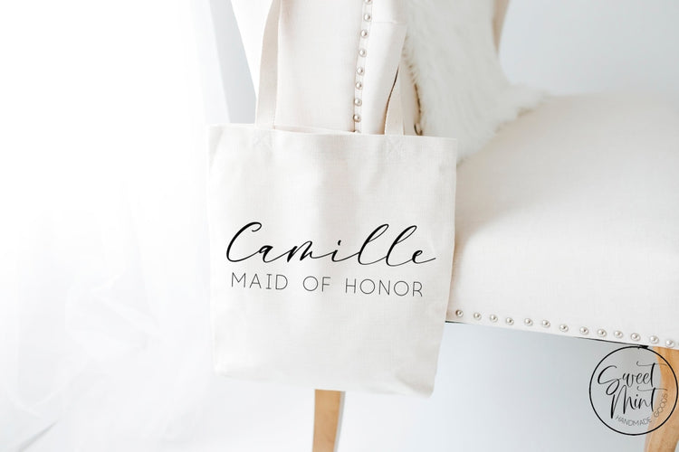 Custom Maid Of Honor Bag Tote
