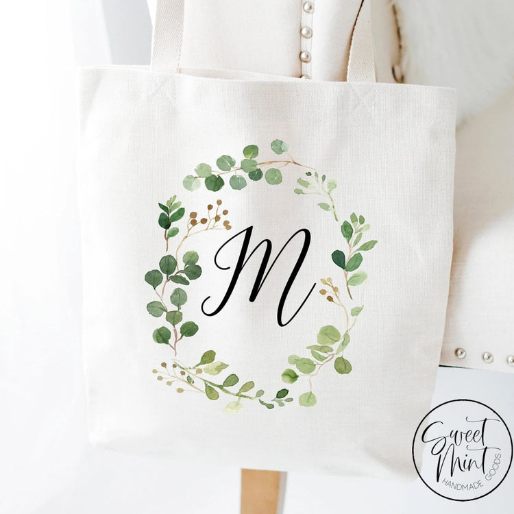 Custom Monogram Tote Bag