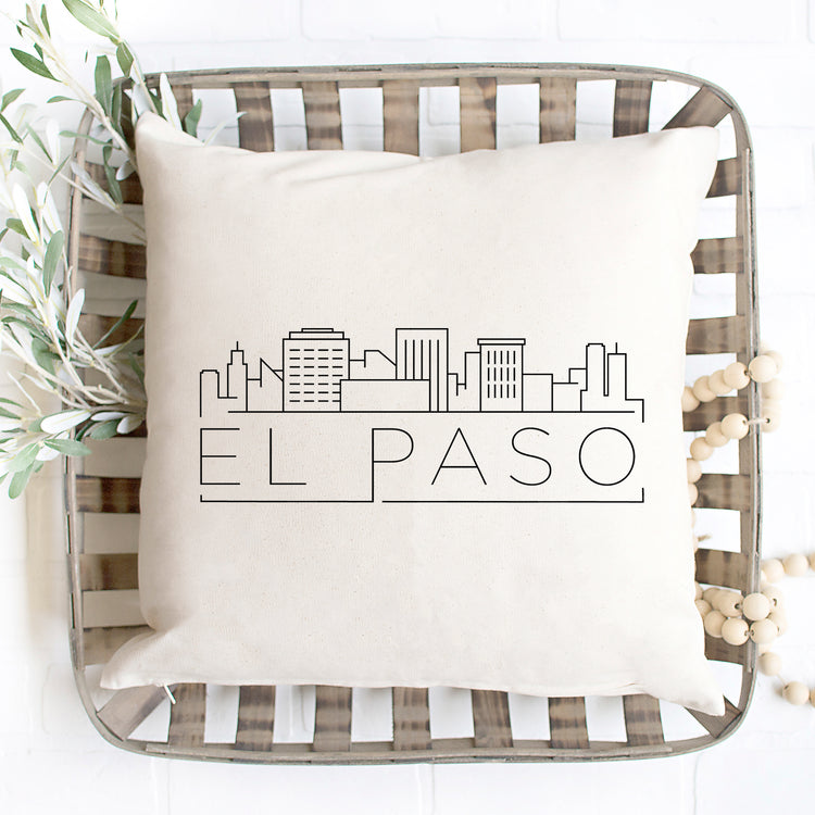 El Paso Skyline Pillow Cover