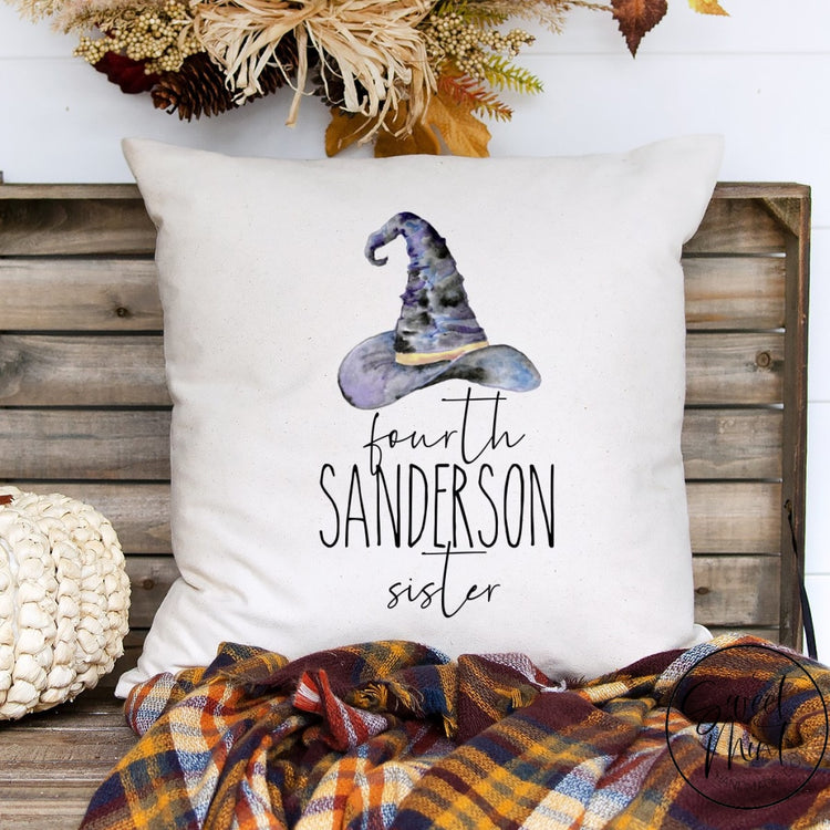 Fourth Sanderson Sister Pillow Cover - Halloween Witch Hat 16X16