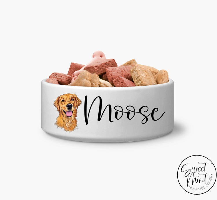 Golden Retriever Custom Dog Bowl Pet