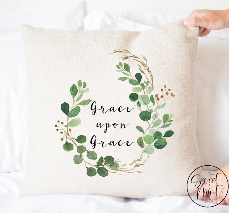 Grace Upon Throw Pillow Cover - 16X16