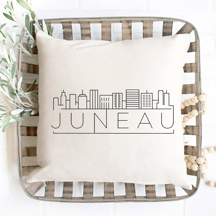 Juneau Skyline Pillow Cover
