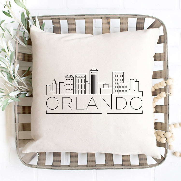 Orlando Skyline Pillow Cover