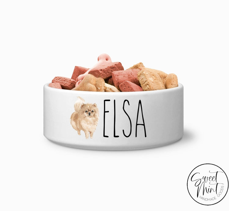 Pomeranian Custom Dog Bowl Pet