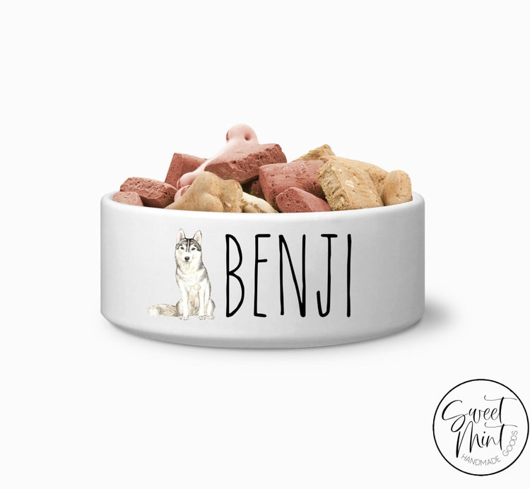 Siberian Husky Custom Dog Bowl Pet