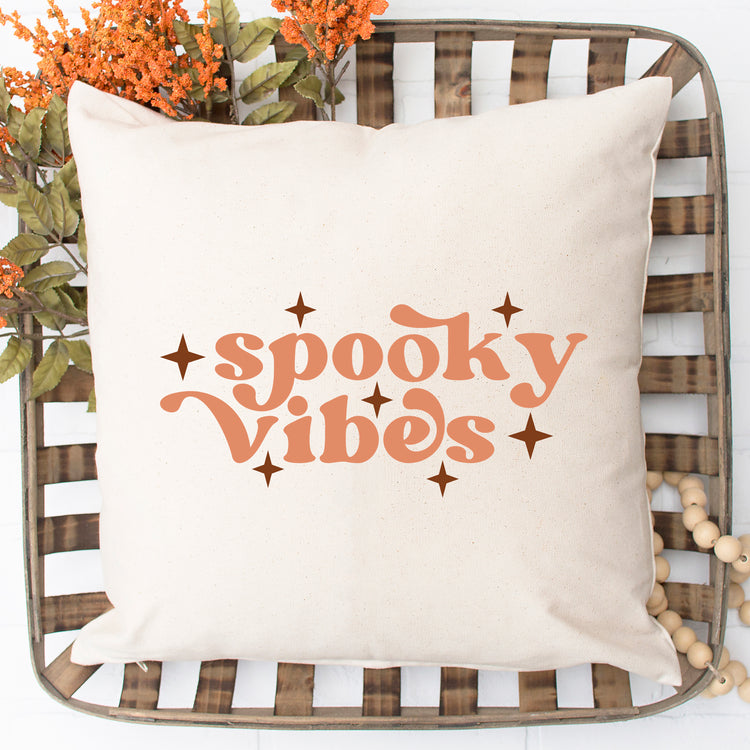 Spooky Vibes Pillow Cover - 16x16"