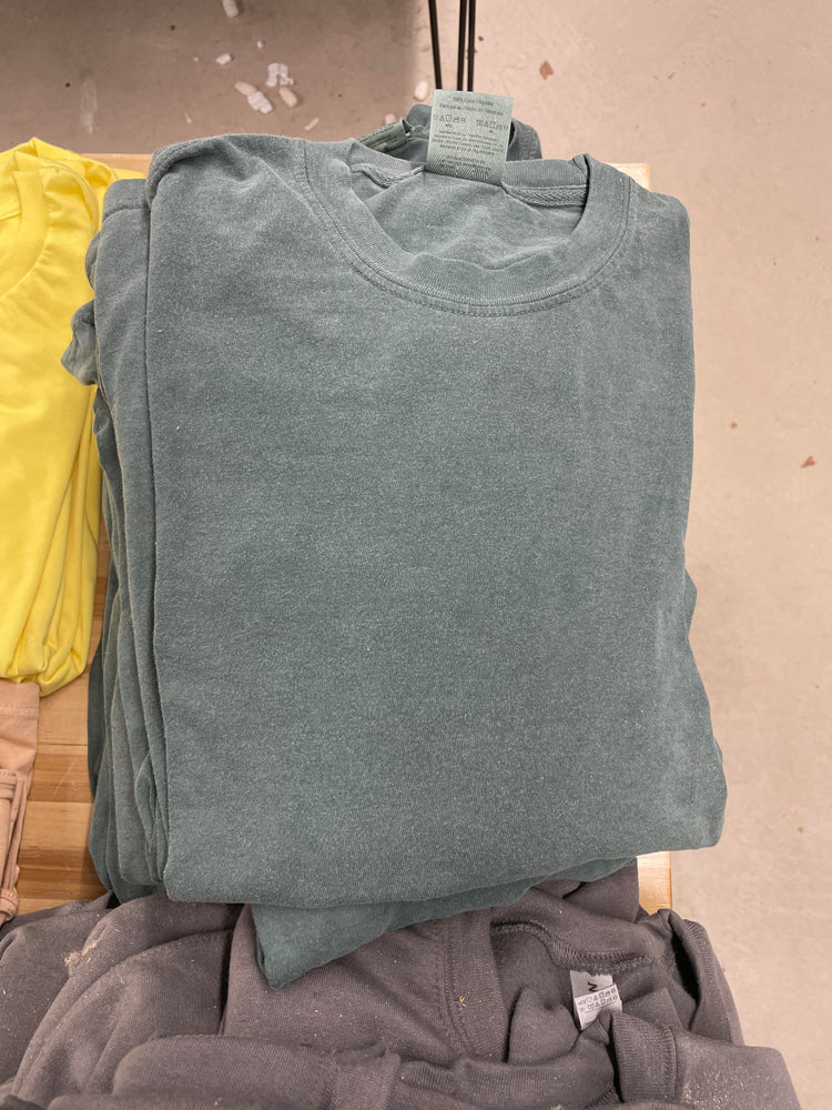 Long Sleeve, Spruce Green, Crew Neck shirt