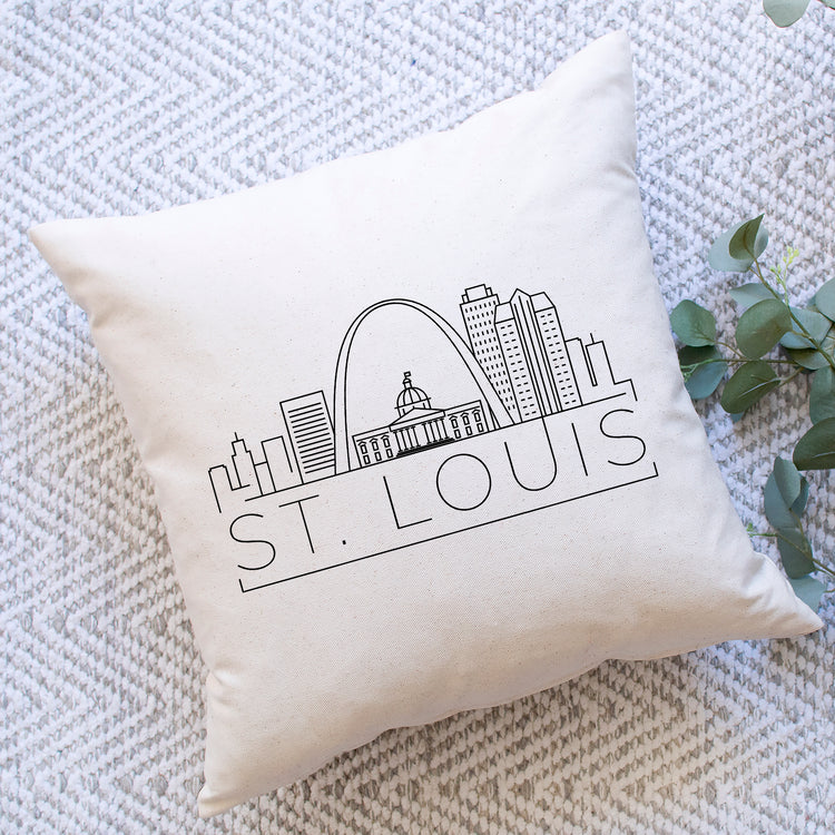 St. Louis Skyline Pillow Cover - Alternate