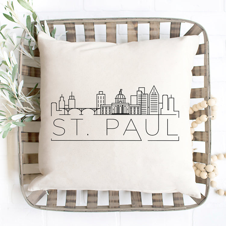 St. Paul Skyline Pillow Cover