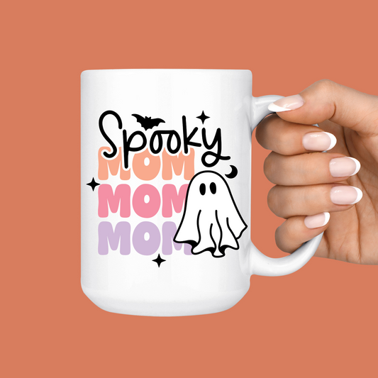 Spooky Mom Ghost Halloween Mug