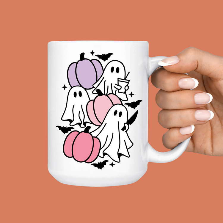Ghosts and Pumpkins Mug