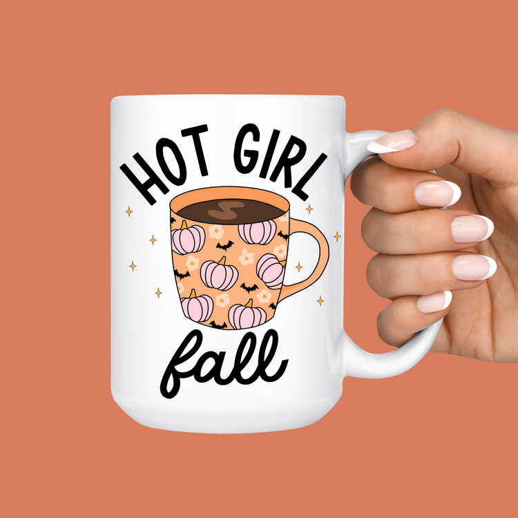Hot Girl Fall Mug