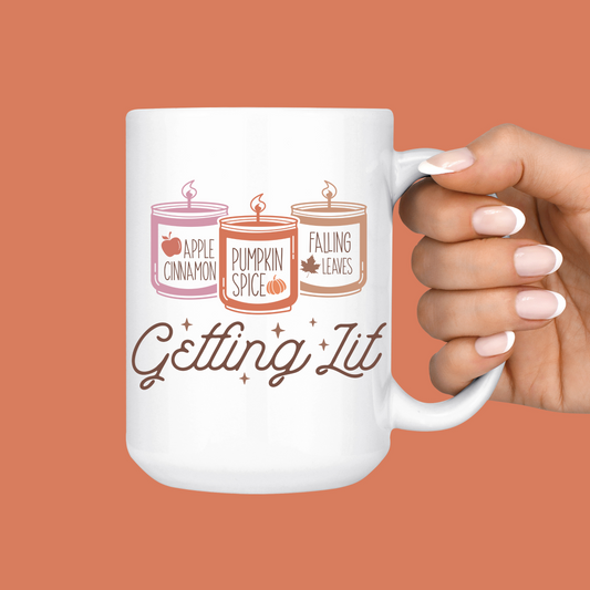 Getting Lit Fall Scented Candles Mug
