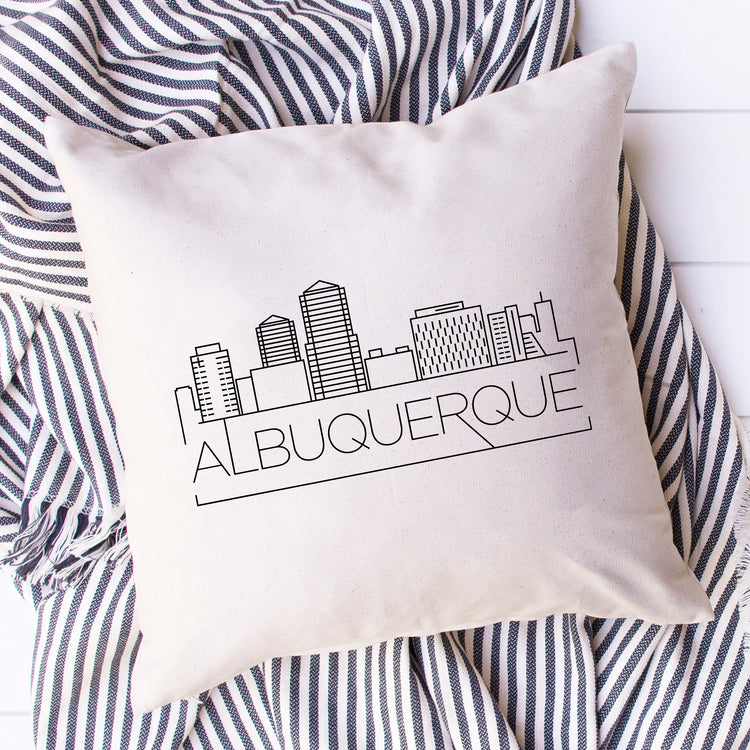 Albuquerque Skyline Pillow Cover
