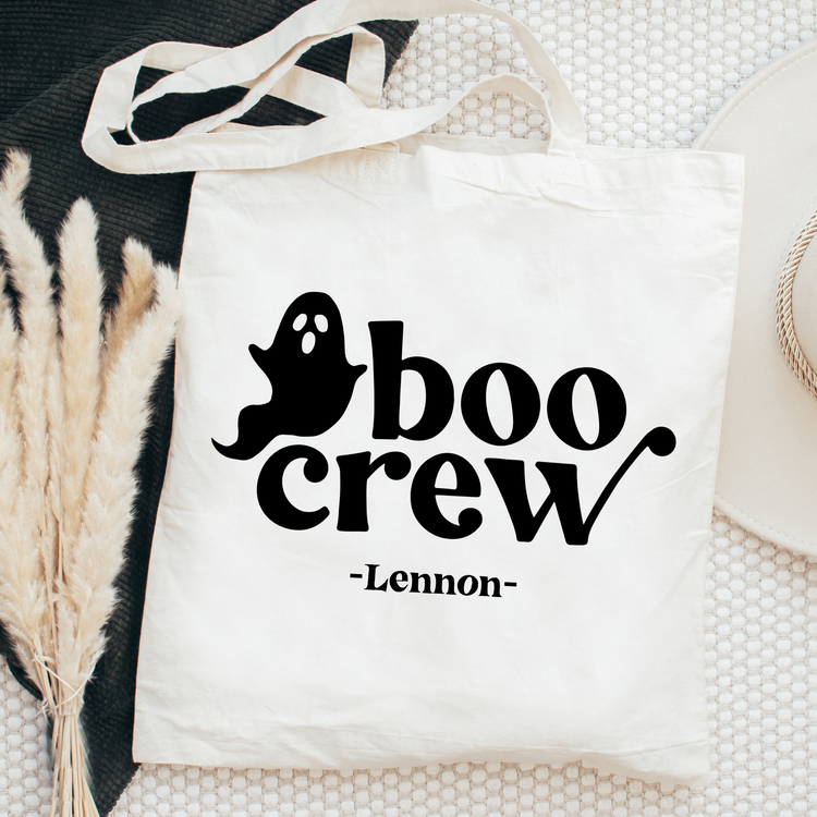 Boo Crew Custom Halloween Trick-or-treat Tote Bag