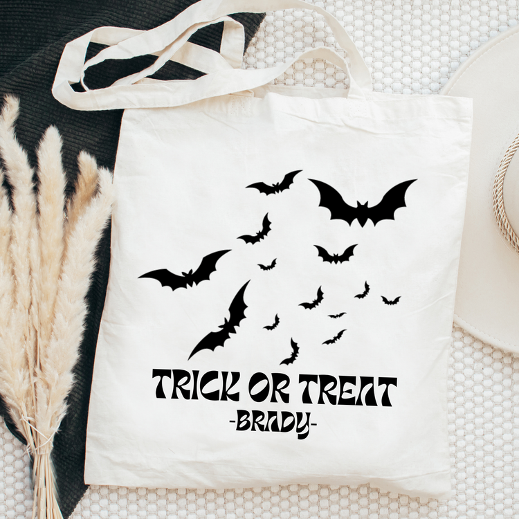 Bats Custom Halloween Trick-or-treat Tote Bag