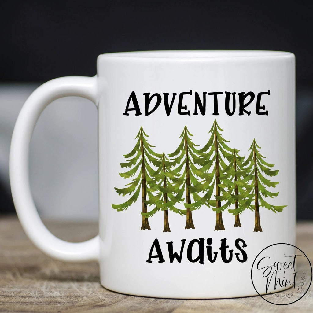 Adventure Awaits Mug - Trees