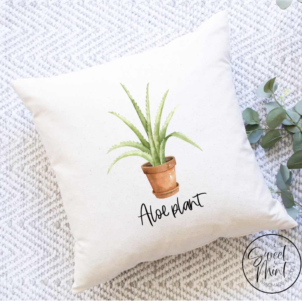 Aloe Plant Pillow Cover - 16X16 Pillow Cover