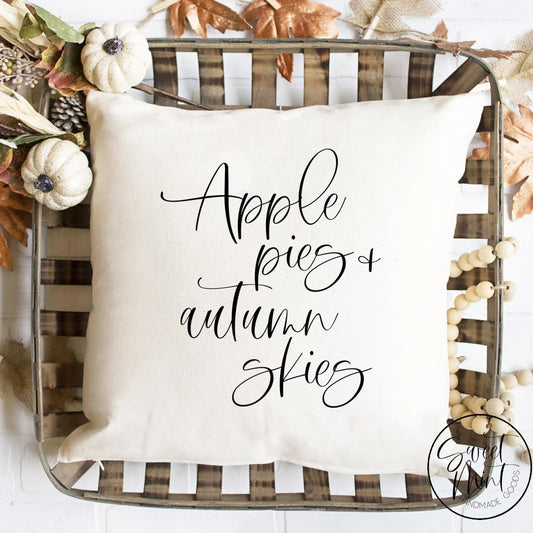 Apple Pies And Autumn Skies Pillow Cover - Fall / 16X16