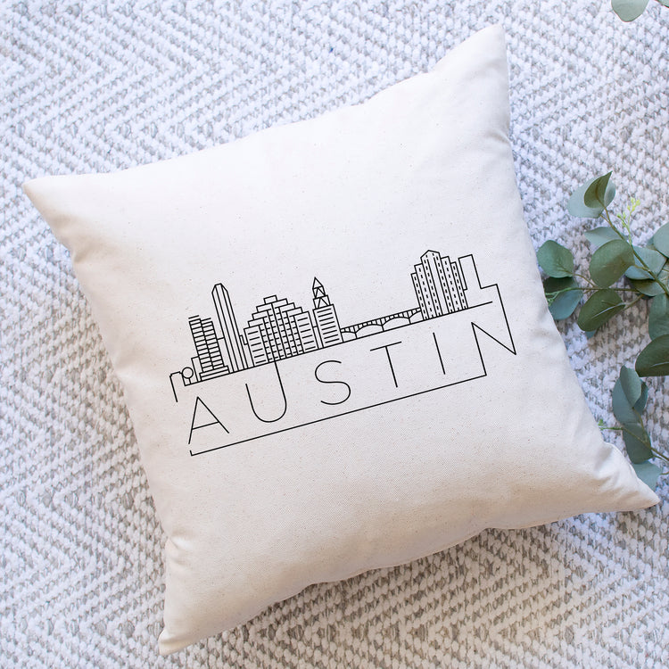 Austin Skyline Pillow Cover
