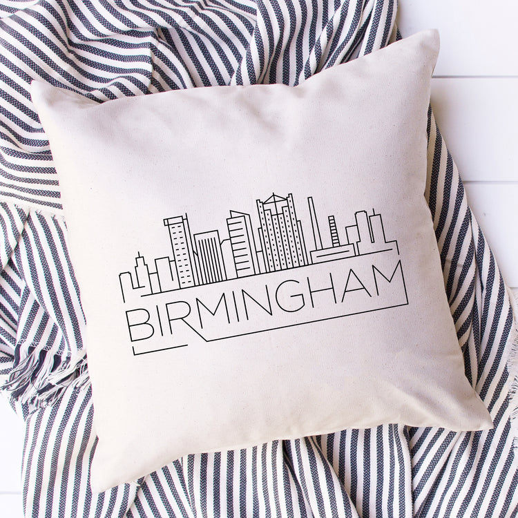 Birmingham Skyline Pillow Cover