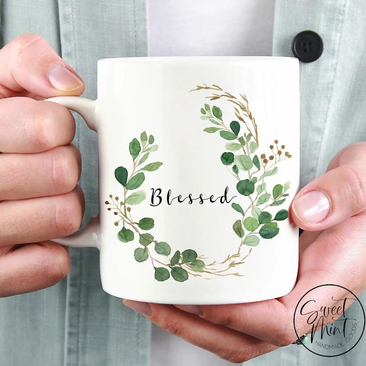 Blessed (Greenery) Mug