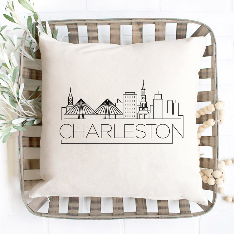Charleston Skyline Pillow Cover