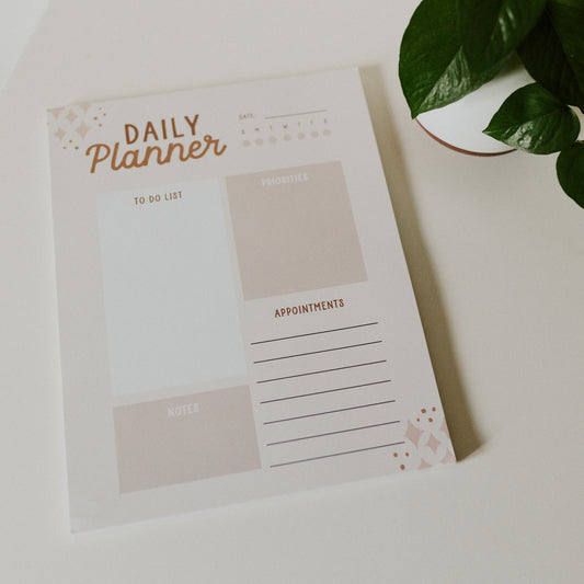 Daily Planner Notepad- 8.5x11"